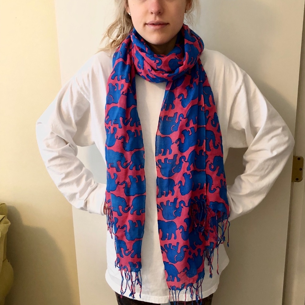 ROLL TIDE! Silk Elephant Lilly Pulitzer Scarf
